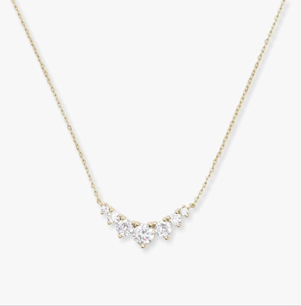 Melinda Maria Not Your Basic Multi Stone Pendant Necklace NEW Gold FIRM ✨️